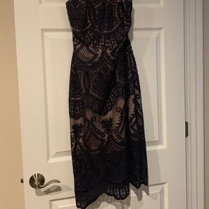 Lulus women’s lace halter midi dress